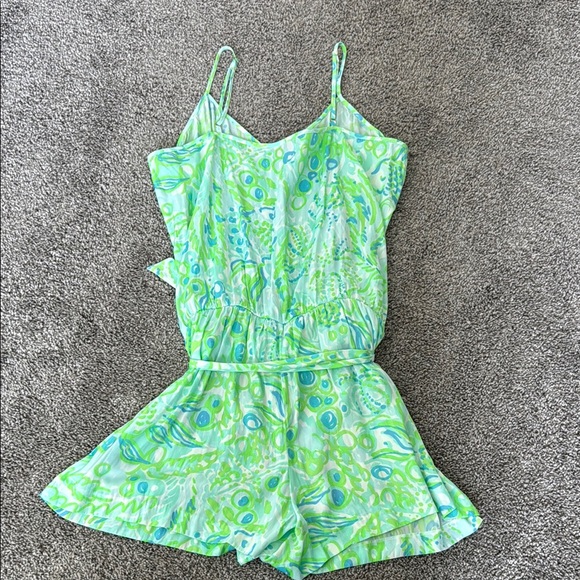 Lilly Pulitzer Women’s Green Romper - Picture 3 of 3